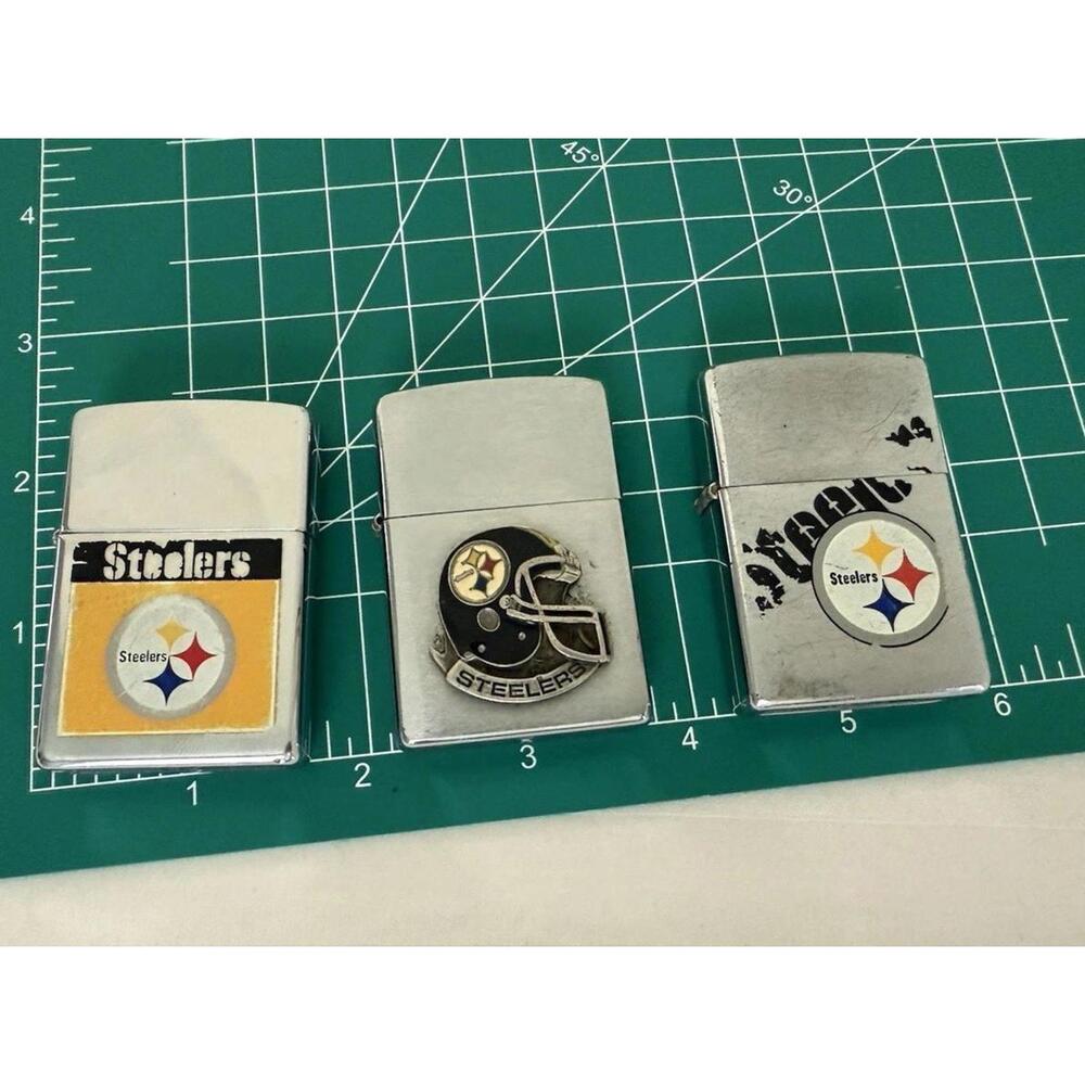 ZIPPO Lighter Lot Pittsburgh Steelers 3